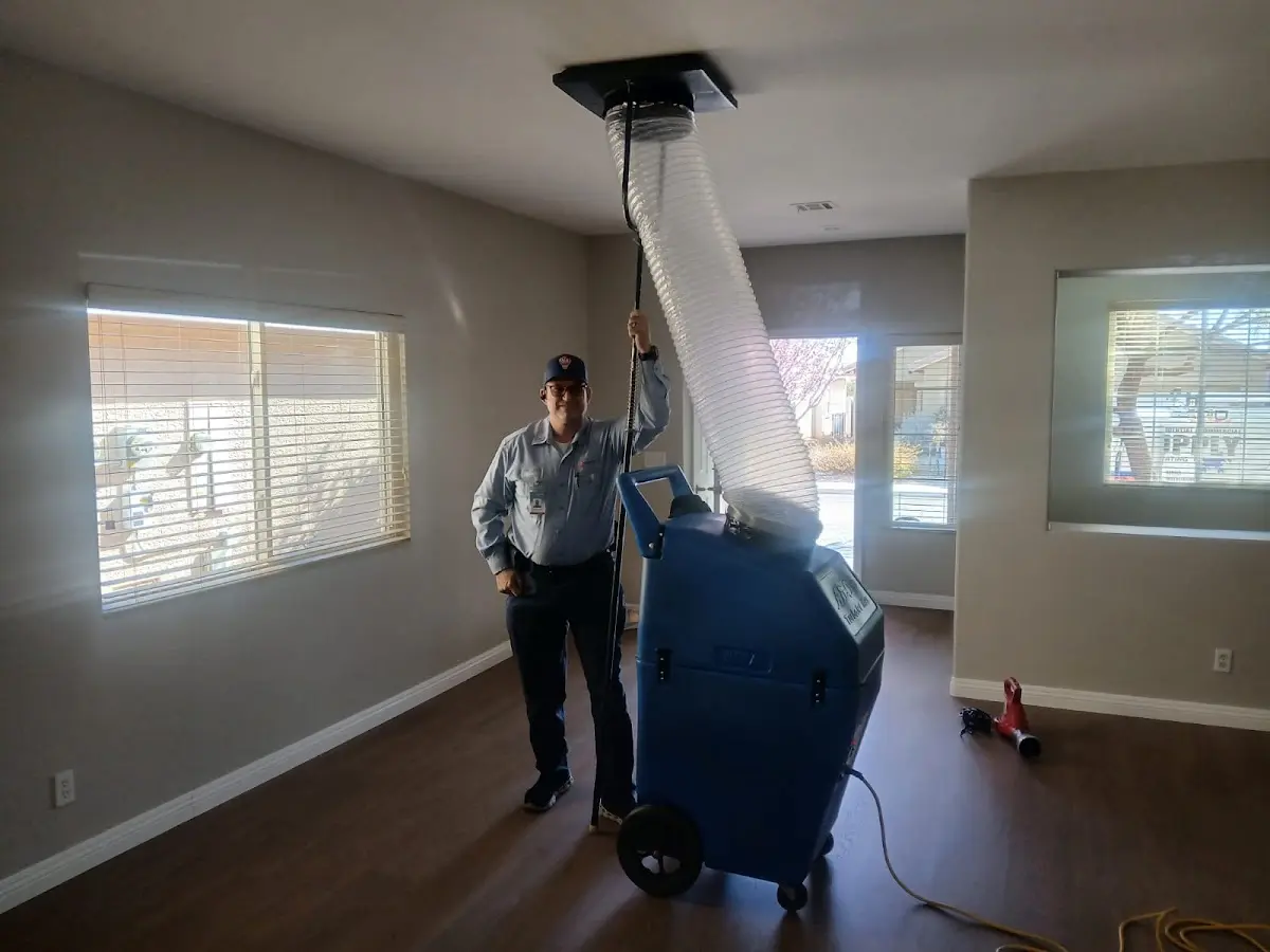 Professional Dryer Vent Cleaning work inside a St. Martin home